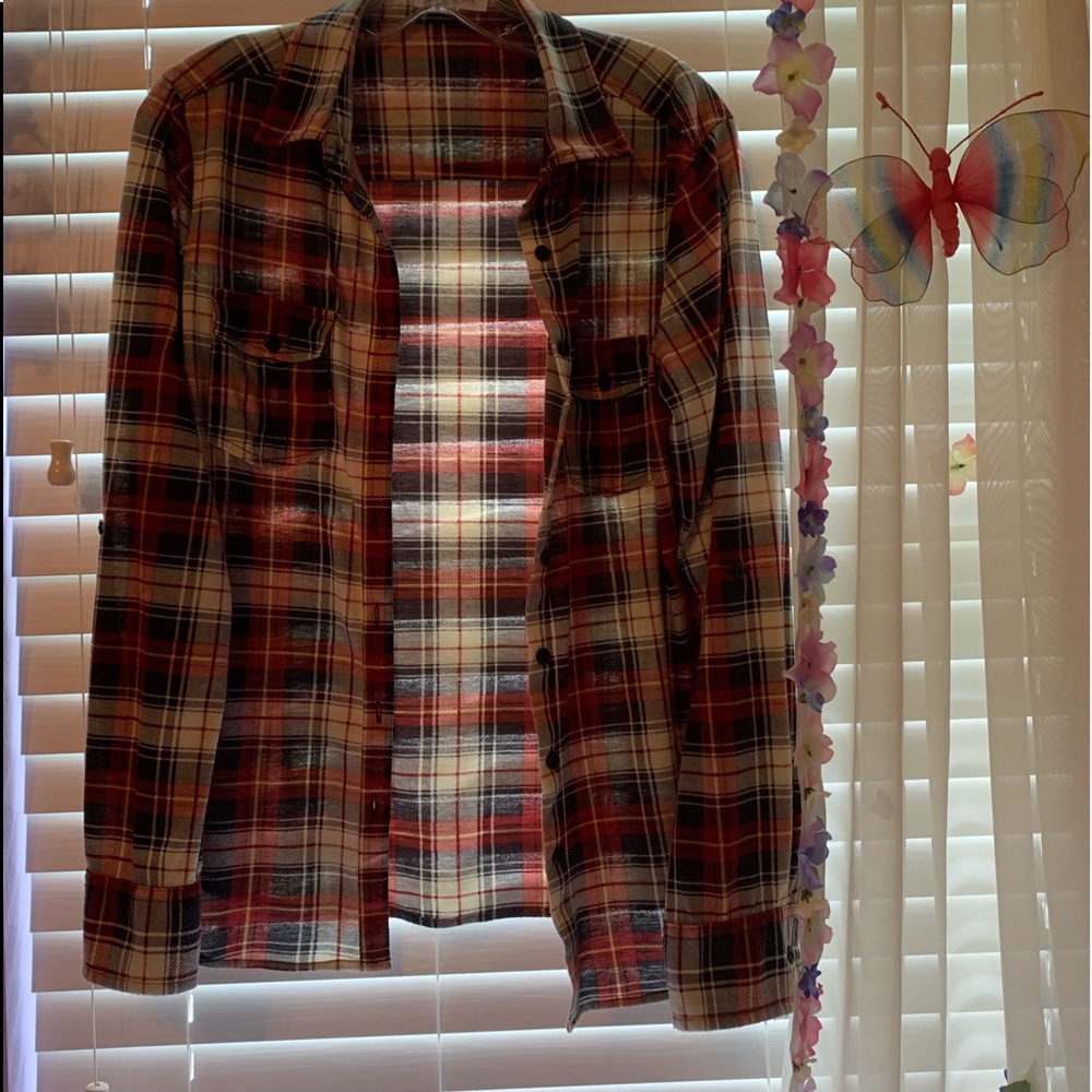 Flannel button down shirt